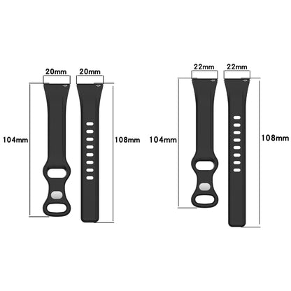 20mm Slim Reverse Buckle Silicone Watch Band(White) - 20mm Bands by PMC Jewellery | Online Shopping South Africa | PMC Jewellery