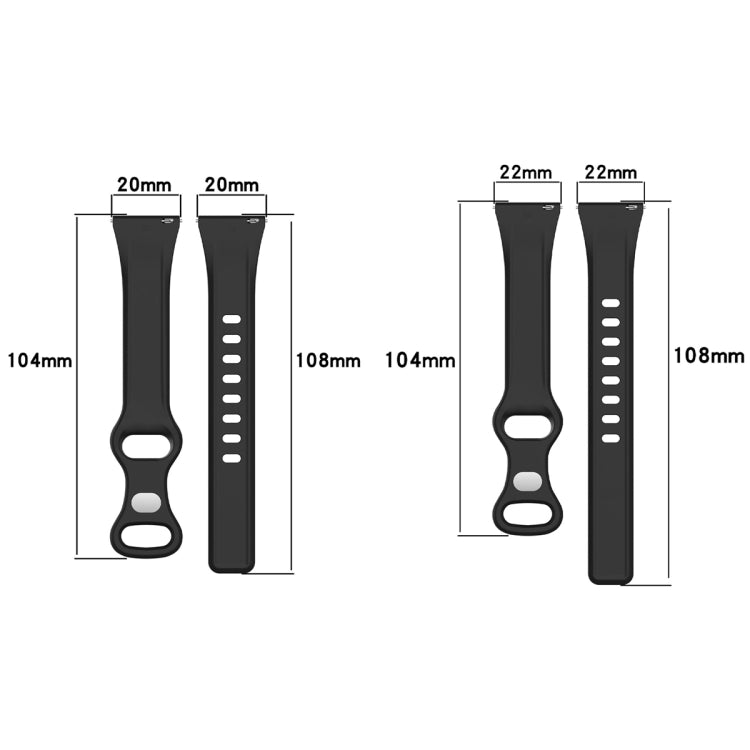 20mm Slim Reverse Buckle Silicone Watch Band(Bright Yellow) - 20mm Bands by PMC TechLife | Online Shopping South Africa | PMC TechLife