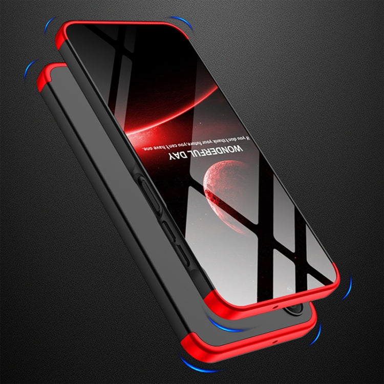 For Samsung Galaxy A15 GKK Three Stage Splicing Full Coverage PC Phone Case(Black Red) - Galaxy Phone Cases by GKK | Online Shopping South Africa | PMC Jewellery | Buy Now Pay Later Mobicred