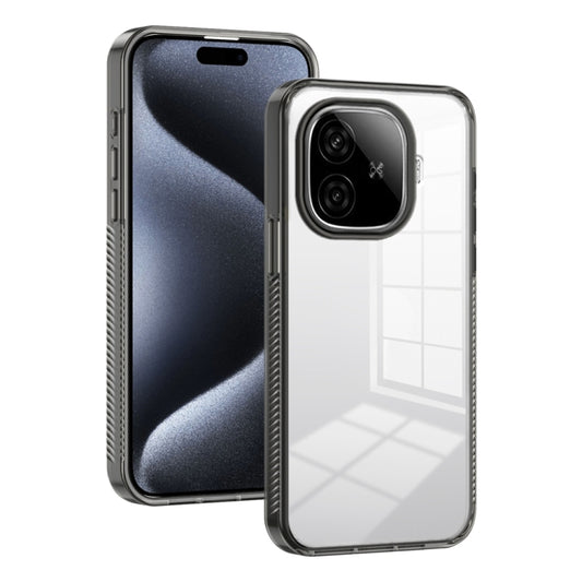 For vivo iQOO Z9 Global 2.5mm Anti-slip Clear Acrylic Hybrid TPU Phone Case(Black) - vivo Cases by PMC Jewellery | Online Shopping South Africa | PMC Jewellery | Buy Now Pay Later Mobicred