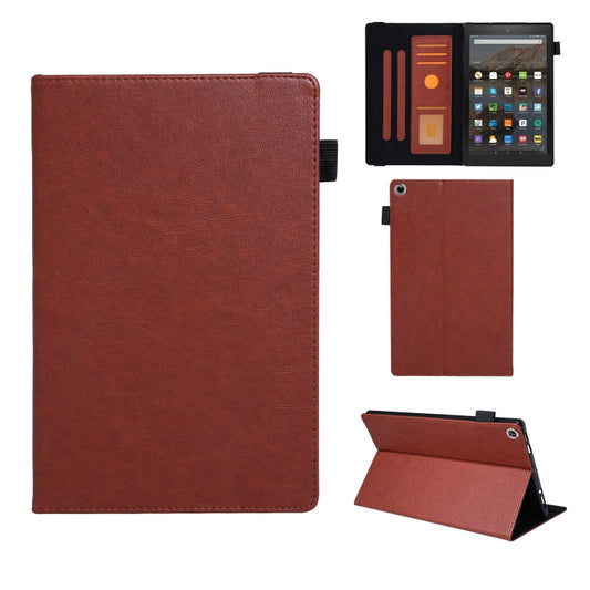 For Amazon Kindle Fire HD10 2017/2019 Extraordinary Series Smart Leather Tablet Case(Brown) - Amazon by PMC Jewellery | Online Shopping South Africa | PMC Jewellery | Buy Now Pay Later Mobicred