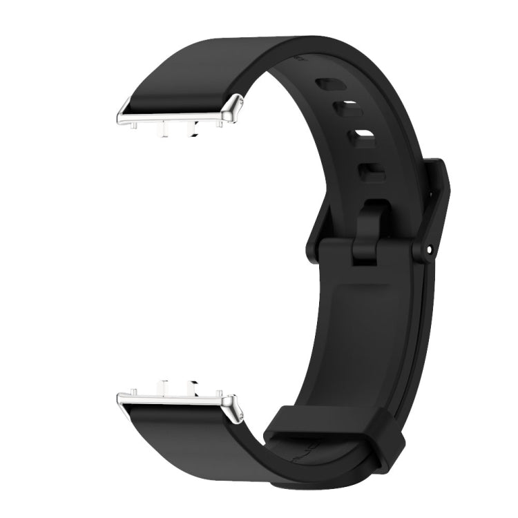 For Samsung Galaxy Fit 3 Mijobs Silicone Watch Band(Black+Silver) - free shipping - PMc TechLife - Order now!