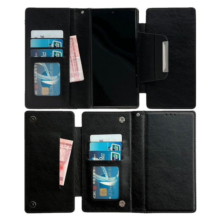 For Google Pixel 7 Pro Multifunctional 7-Card Wallet Leather Phone Case(Black) - Google Cases by PMC TechLife | Online Shopping South Africa | PMC TechLife | Buy Now Pay Later Mobicred