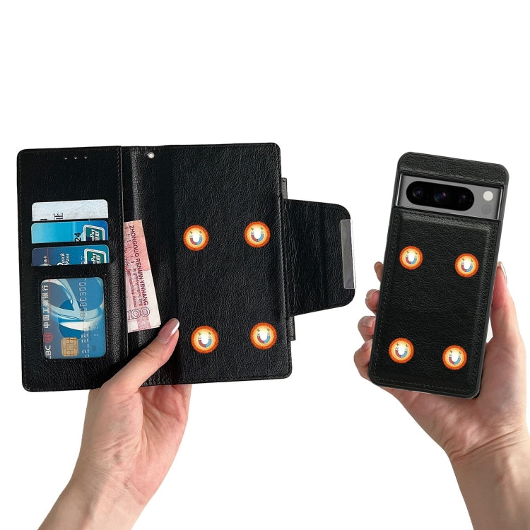 For Google Pixel 6 Multifunctional 7-Card Wallet Leather Phone Case(Black) - Google Cases by PMC TechLife | Online Shopping South Africa | PMC TechLife | Buy Now Pay Later Mobicred