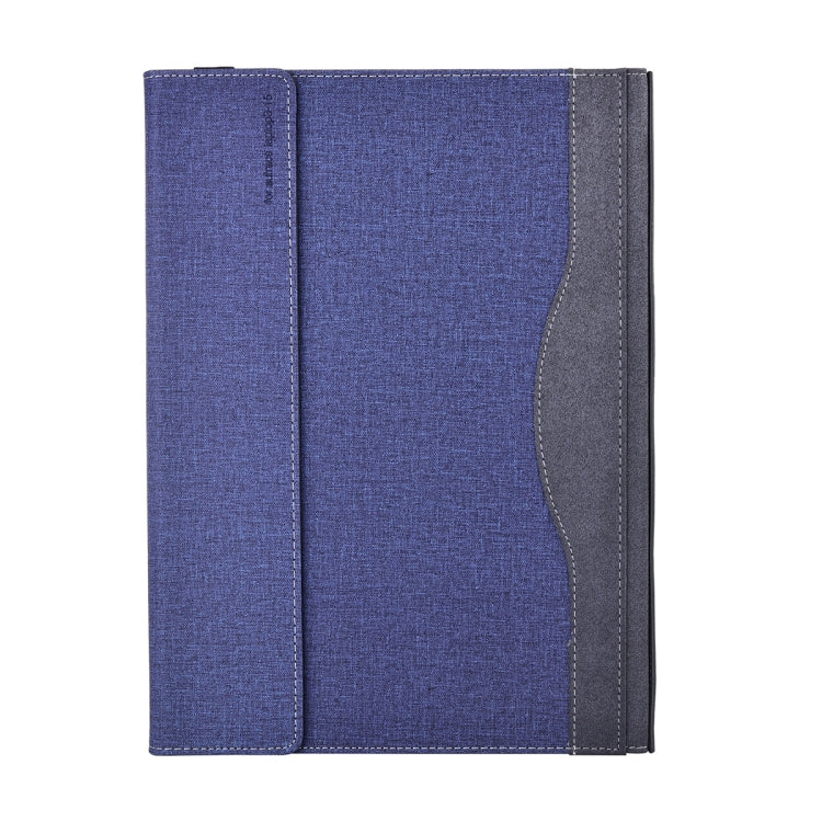 For Microsoft Surface Laptop 6 15 inch Cloth Texture Laptop Leather Protective Case(Deep Blue) - Others by PMC TechLife | Online Shopping South Africa | PMC TechLife | Buy Now Pay Later Mobicred