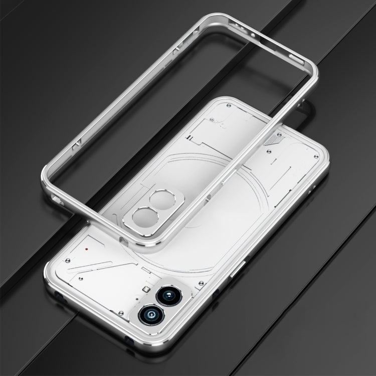 For Nothing Phone 2a Aurora Series Metal Frame Protective Phone Case(Black Purple) - More Brand by PMC TechLife | Online Shopping South Africa | PMC TechLife | Buy Now Pay Later Mobicred
