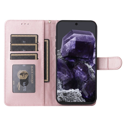 For Google Pixel 9 Pro Diamond Lattice Leather Flip Phone Case(Rose Gold) - Google Cases by PMC Jewellery | Online Shopping South Africa | PMC Jewellery | Buy Now Pay Later Mobicred