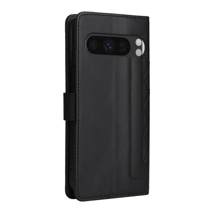 For Google Pixel 9 Pro Diamond Lattice Leather Flip Phone Case(Black) - Google Cases by PMC Jewellery | Online Shopping South Africa | PMC Jewellery | Buy Now Pay Later Mobicred