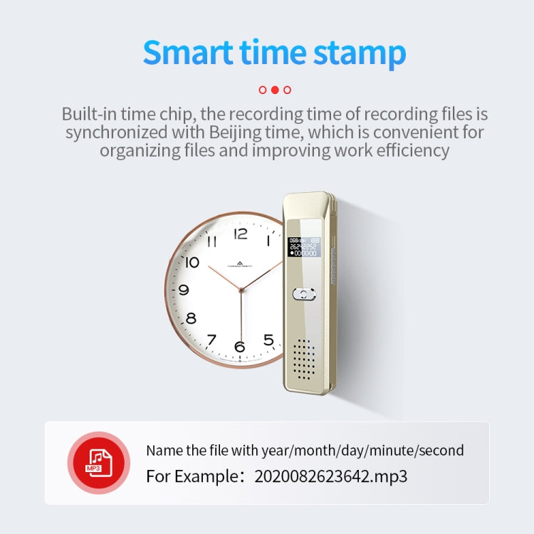 JNN Q7 Mini Portable Voice Recorder with OLED Screen, Memory:4GB(Gold) - Recording Pen by JNN | Online Shopping South Africa | PMC TechLife | Buy Now Pay Later Mobicred