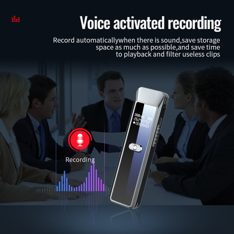 JNN Q7 Mini Portable Voice Recorder with OLED Screen, Memory:4GB(Metal Gray) - Recording Pen by JNN | Online Shopping South Africa | PMC Jewellery | Buy Now Pay Later Mobicred