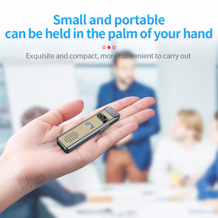 JNN Q7 Mini Portable Voice Recorder with OLED Screen, Memory:8GB(Grey+Gold) - Recording Pen by JNN | Online Shopping South Africa | PMC TechLife | Buy Now Pay Later Mobicred