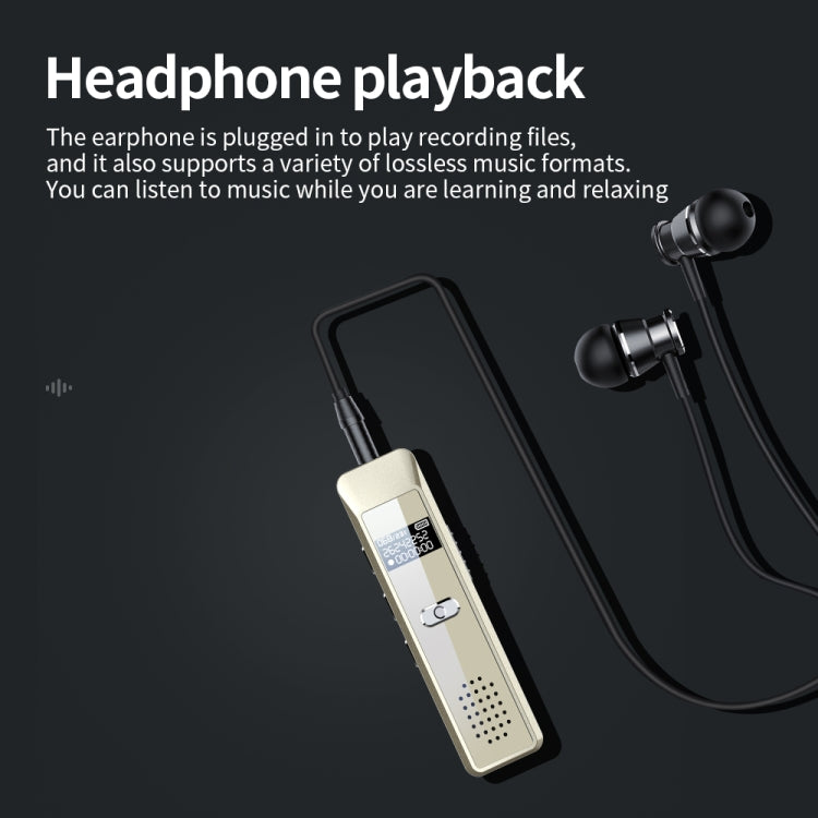 JNN Q7 Mini Portable Voice Recorder with OLED Screen, Memory:16GB(Gold) - Recording Pen by JNN | Online Shopping South Africa | PMC TechLife | Buy Now Pay Later Mobicred