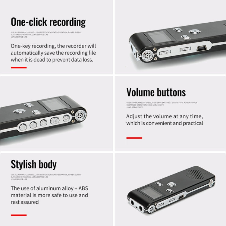 JNN X18 Mini Smart HD Noise Cancelling Voice Recorder, Memory:32GB(Black) - Recording Pen by JNN | Online Shopping South Africa | PMC TechLife | Buy Now Pay Later Mobicred