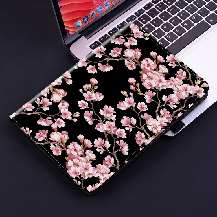 For Nokia T20 10.4 2021 Crystal Texture Painted Leather Tablet Case(Plum Bossom) - Nokia by PMC TechLife | Online Shopping South Africa | PMC TechLife | Buy Now Pay Later Mobicred