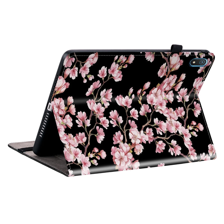 For Nokia T20 10.4 2021 Crystal Texture Painted Leather Tablet Case(Plum Bossom) - Nokia by PMC TechLife | Online Shopping South Africa | PMC TechLife | Buy Now Pay Later Mobicred