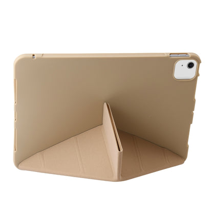 For iPad Air 11 2024 TPU Deformation Flip Leather Tablet Case with Holder(Gold) - iPad Air 11 2024 Cases by PMC Jewellery | Online Shopping South Africa | PMC Jewellery | Buy Now Pay Later Mobicred