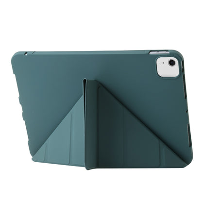 For iPad Air 11 2024 TPU Deformation Flip Leather Tablet Case with Holder(Dark Green) - iPad Air 11 2024 Cases by PMC Jewellery | Online Shopping South Africa | PMC Jewellery | Buy Now Pay Later Mobicred