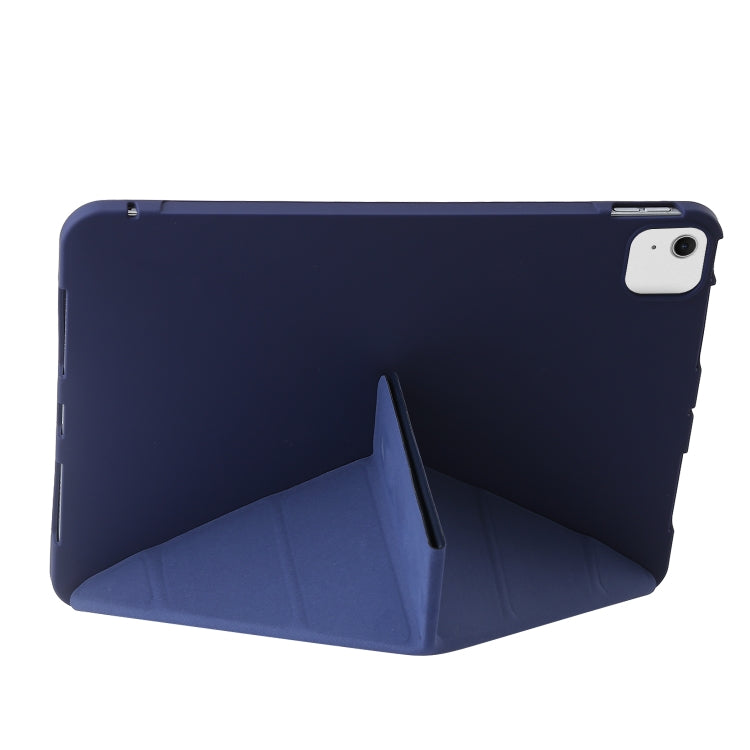 For iPad Air 13 2024 TPU Deformation Flip Leather Tablet Case with Holder(Dark Blue) - iPad Air 13 2024 Cases by PMC Jewellery | Online Shopping South Africa | PMC Jewellery | Buy Now Pay Later Mobicred