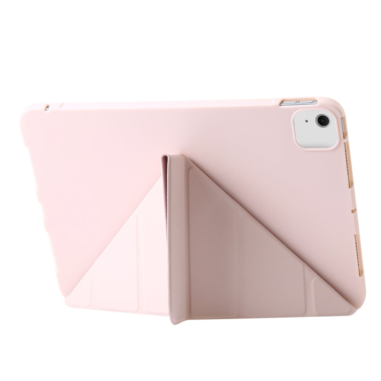 For iPad Air 13 2024 TPU Deformation Flip Leather Tablet Case with Holder(Light Pink) - iPad Air 13 2024 Cases by PMC Jewellery | Online Shopping South Africa | PMC Jewellery | Buy Now Pay Later Mobicred