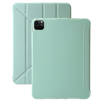 For iPad Pro 11 2024 TPU Deformation Flip Leather Tablet Case with Holder(Mint Green) - iPad Pro 11 2024 Cases by PMC Jewellery | Online Shopping South Africa | PMC Jewellery | Buy Now Pay Later Mobicred