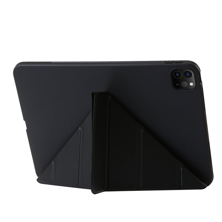 For iPad Pro 13 2024 TPU Deformation Flip Leather Tablet Case with Holder(Black) - iPad Pro 13 2024 Cases by PMC Jewellery | Online Shopping South Africa | PMC Jewellery | Buy Now Pay Later Mobicred