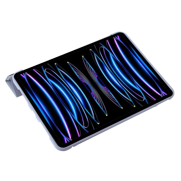 For iPad Pro 13 2024 TPU Deformation Flip Leather Tablet Case with Holder(Purple) - iPad Pro 13 2024 Cases by PMC TechLife | Online Shopping South Africa | PMC TechLife | Buy Now Pay Later Mobicred
