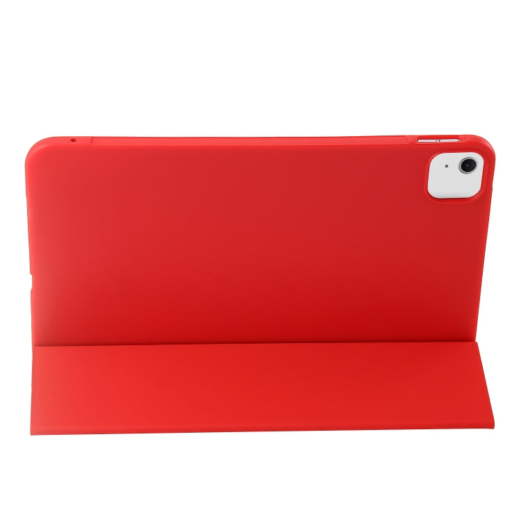 For iPad Air 13 2024 Three-fold Holder Flip Tablet Leather Case(Red) - iPad Air 13 2024 Cases by PMC Jewellery | Online Shopping South Africa | PMC Jewellery | Buy Now Pay Later Mobicred