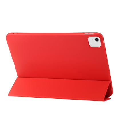 For iPad Air 13 2024 Three-fold Holder Flip Tablet Leather Case(Red) - iPad Air 13 2024 Cases by PMC Jewellery | Online Shopping South Africa | PMC Jewellery | Buy Now Pay Later Mobicred