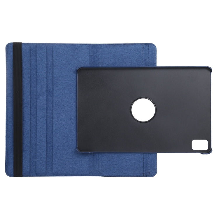 For iPad Air 11 2024 360 Degree Rotation Litchi Texture Leather Tablet Case with Holder(Dark Blue) - iPad Air 11 2024 Cases by PMC Jewellery | Online Shopping South Africa | PMC Jewellery | Buy Now Pay Later Mobicred