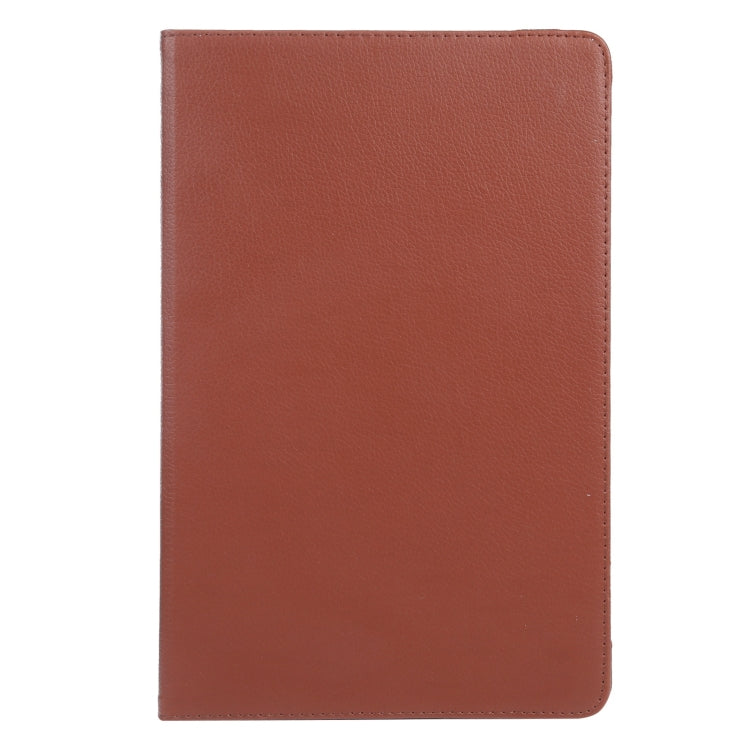 For iPad Air 11 2024 360 Degree Rotation Litchi Texture Leather Tablet Case with Holder(Brown) - iPad Air 11 2024 Cases by PMC Jewellery | Online Shopping South Africa | PMC Jewellery | Buy Now Pay Later Mobicred