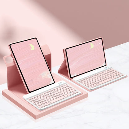 For Xiaomi Pad 6S Pro 12.4 inch 2024 Detachable Keyboard Smart Tablet Leather Case(Pink) - Others Keyboard by PMC Jewellery | Online Shopping South Africa | PMC Jewellery | Buy Now Pay Later Mobicred