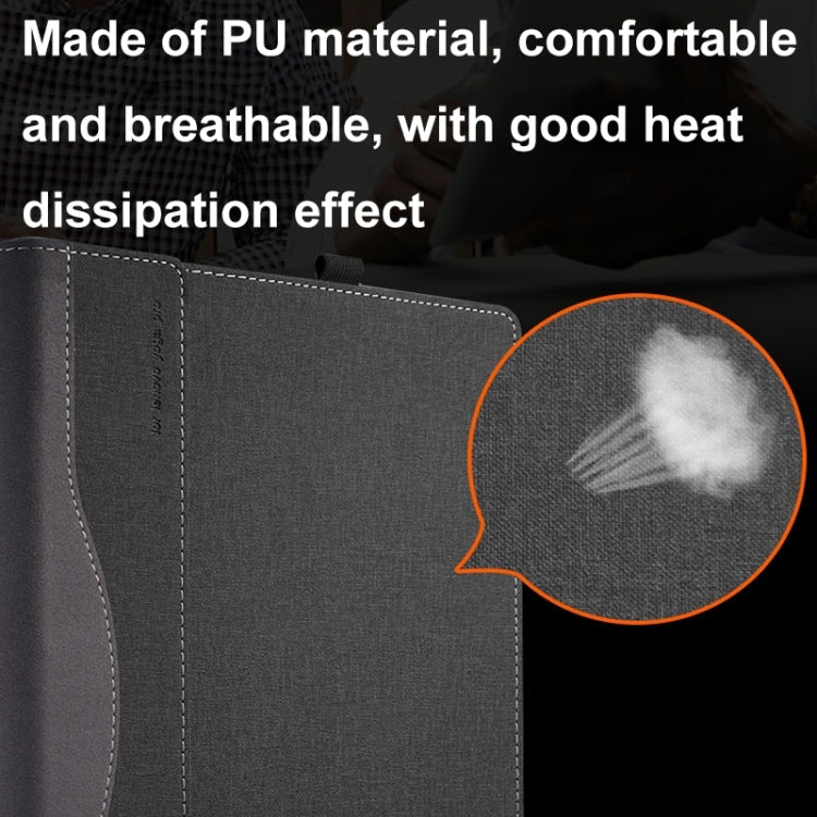 For HP Elitebook 840 G7 / 845 G7 / G8 Leather Laptop Shockproof Protective Case(Black) - Screen & Keyboard Cover by PMC Jewellery | Online Shopping South Africa | PMC Jewellery | Buy Now Pay Later Mobicred