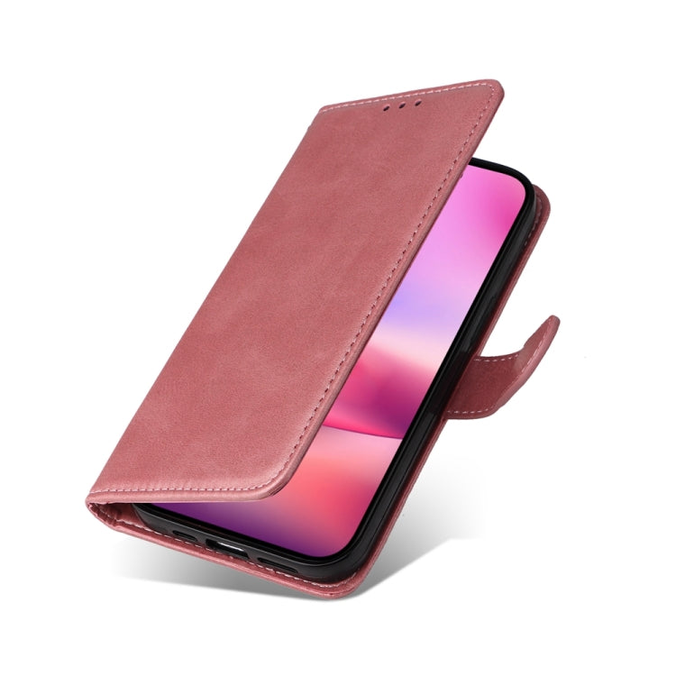 For iPhone 16 Classic Calf Texture Flip Leather Phone Case(Rose Gold) - iPhone 16 Cases by PMC TechLife | Online Shopping South Africa | PMC TechLife | Buy Now Pay Later Mobicred