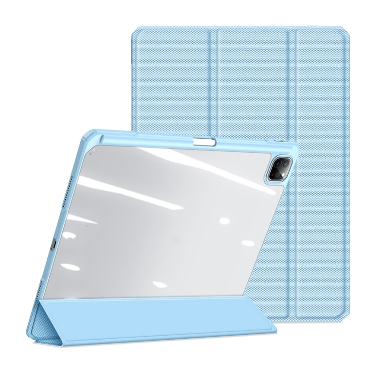For iPad Pro 13 2024 DUX DUCIS TOBY Series Antiskid Leather Tablet Case with Sleep / Wake-up Function(Blue) - free shipping - PMC TechLife - Order now!