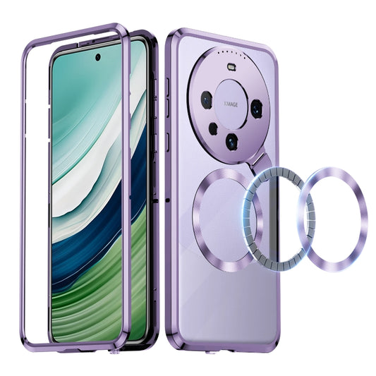 For Huawei Mate 60 Aromatherapy Holder Single-sided MagSafe Magnetic Phone Case(Purple) - Huawei Cases by PMC Jewellery | Online Shopping South Africa | PMC Jewellery | Buy Now Pay Later Mobicred