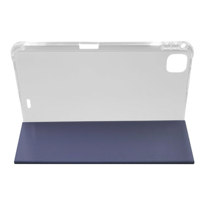 For iPad Pro 11 2024 3-folding Electric Pressed Skin Texture Leather Tablet Case(Lavender) - iPad Pro 11 2024 Cases by PMC Jewellery | Online Shopping South Africa | PMC Jewellery | Buy Now Pay Later Mobicred