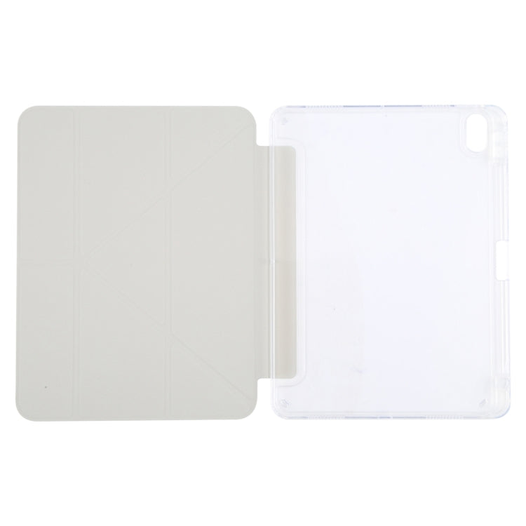 For iPad Pro 13 2024 GEBEI Deformation Leather Tablet Case(Grey) - iPad Pro 13 2024 Cases by GEBEI | Online Shopping South Africa | PMC TechLife | Buy Now Pay Later Mobicred