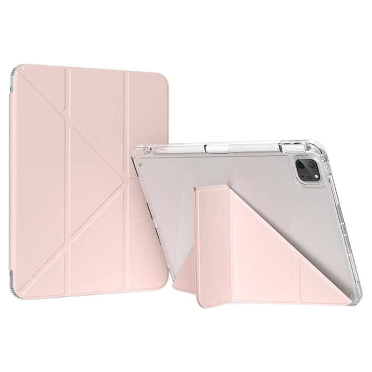 For iPad Pro 13 2024 GEBEI Deformation Leather Tablet Case(Pink) - free shipping - PMC TechLife - Order now!