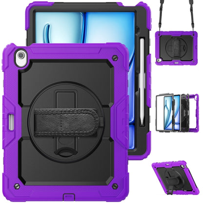 For iPad Air 13 2024 Silicone + PC Tablet Protective Case(Purple+Black) - iPad Air 13 2024 Cases by PMC Jewellery | Online Shopping South Africa | PMC Jewellery | Buy Now Pay Later Mobicred