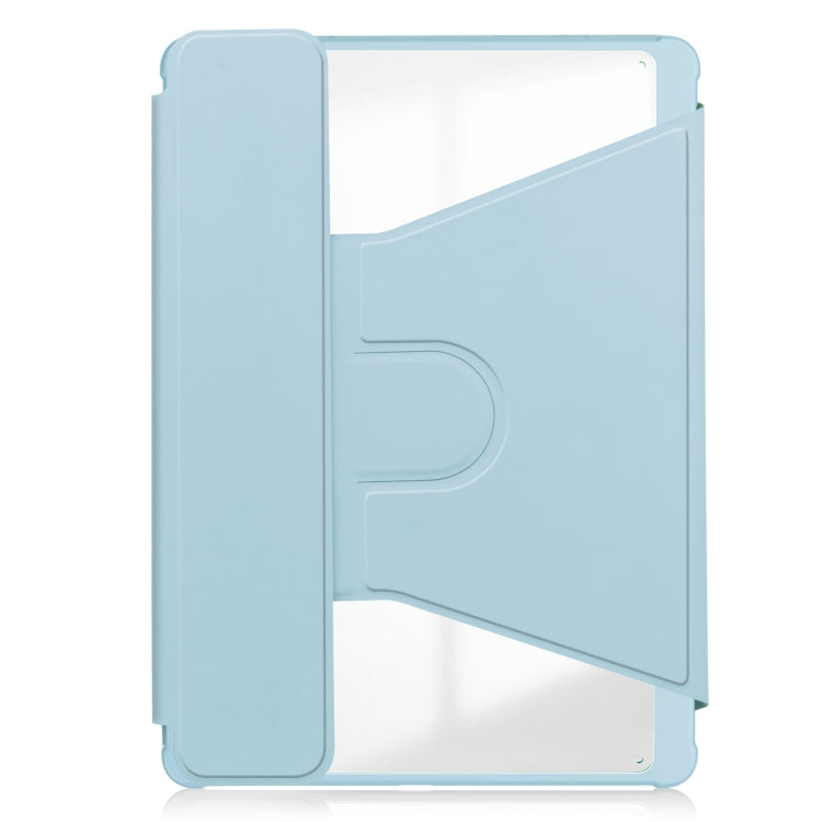 For iPad Pro 11 2024 Transparent Rotation Smart Leather Tablet Case with Keyboard(Sky Blue) - iPad Pro 11 2024 Cases by PMC TechLife | Online Shopping South Africa | PMC TechLife | Buy Now Pay Later Mobicred