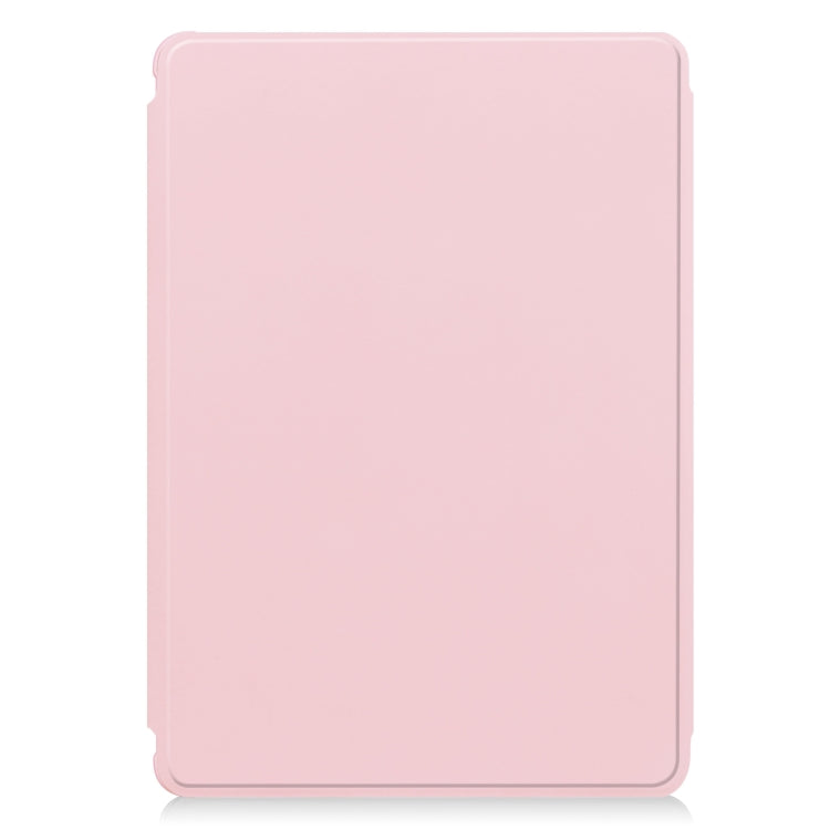 For iPad Pro 11 2024 Transparent Rotation Smart Leather Tablet Case with Keyboard(Pink) - iPad Pro 11 2024 Cases by PMC TechLife | Online Shopping South Africa | PMC TechLife | Buy Now Pay Later Mobicred