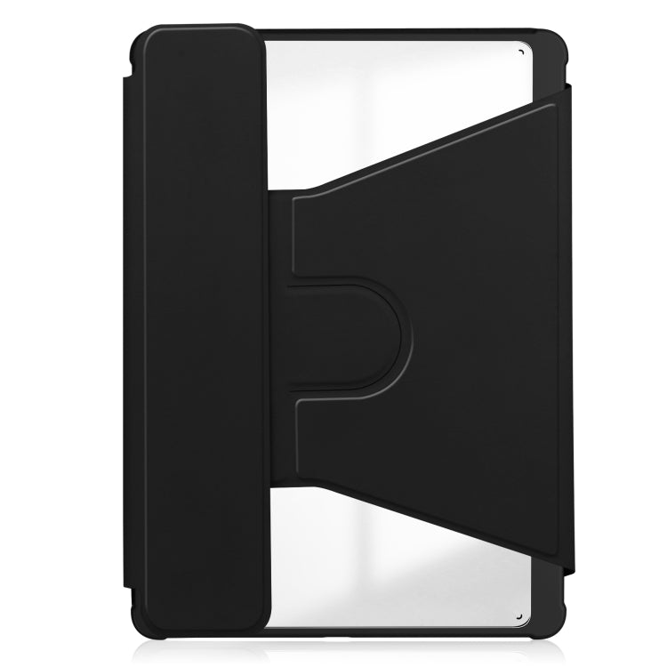 For iPad Air 13 2025 / 2024 Transparent Rotation Smart Leather Tablet Case with Keyboard(Black) - iPad Air 13 2025 / 2024 Cases by PMC Jewellery | Online Shopping South Africa | PMC Jewellery | Buy Now Pay Later Mobicred