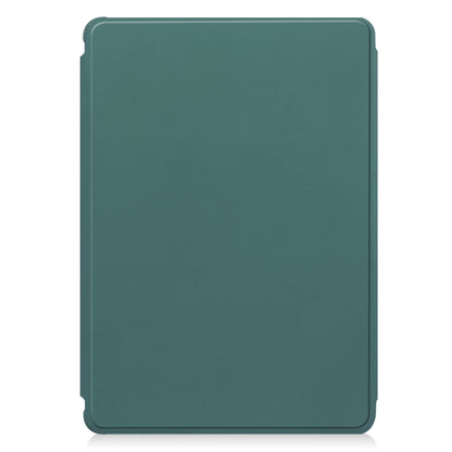 For iPad Air 11 2024 Transparent Rotation Smart Leather Tablet Case with Keyboard(Dark Green) - iPad Air 11 2024 Cases by PMC Jewellery | Online Shopping South Africa | PMC Jewellery | Buy Now Pay Later Mobicred