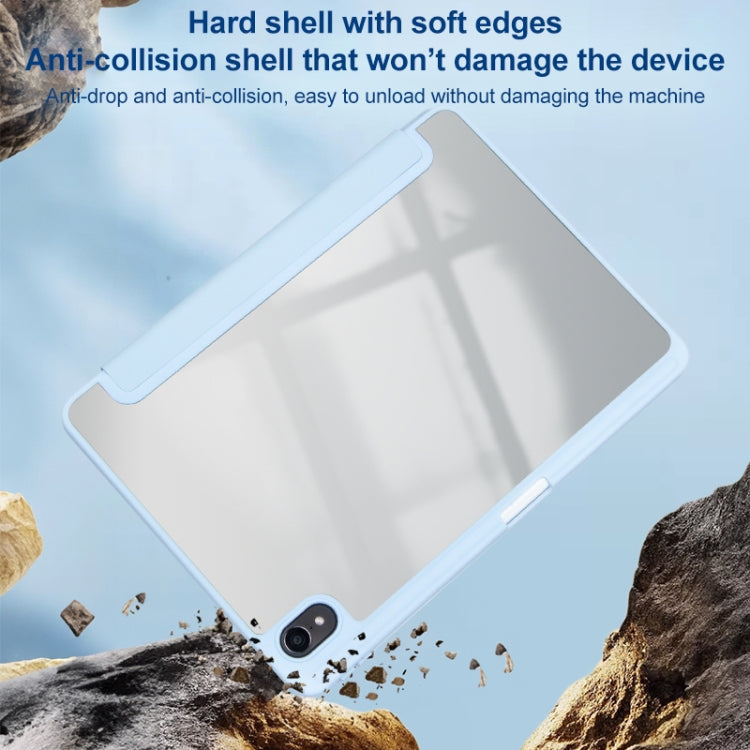 For Huawei MatePad 10.8 Clear Acrylic Deformation Leather Tablet Case(Dark Green) - Huawei by PMC TechLife | Online Shopping South Africa | PMC TechLife | Buy Now Pay Later Mobicred