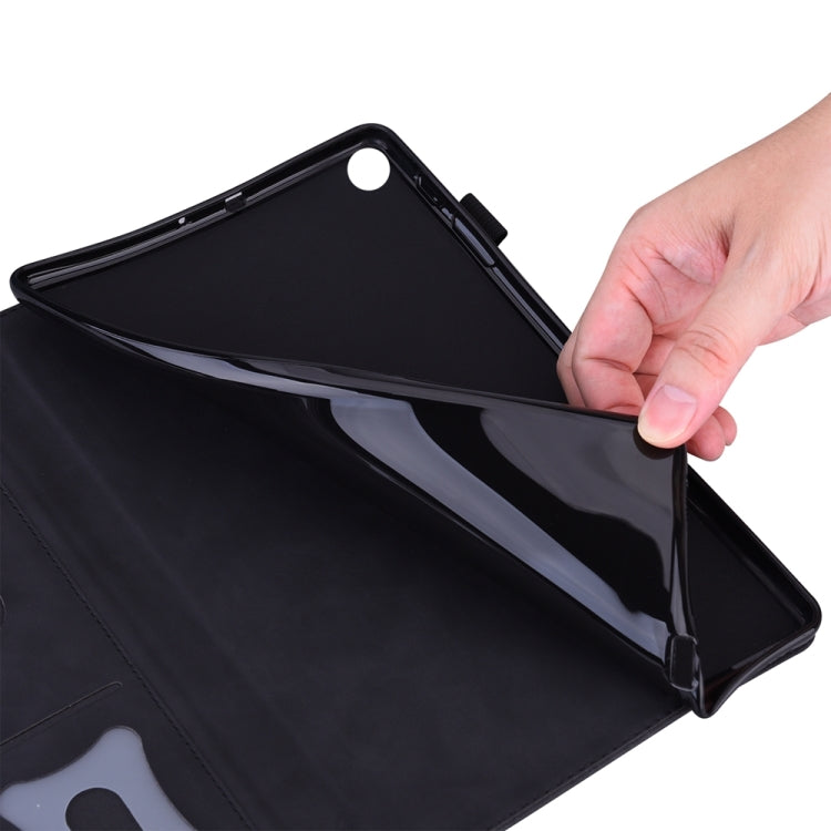 For iPad Pro 11 2024 Splicing Shockproof Leather Tablet Case(Black) - iPad Pro 11 2024 Cases by PMC TechLife | Online Shopping South Africa | PMC TechLife | Buy Now Pay Later Mobicred