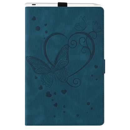 For iPad Pro 13 2024 Love Butterfly Embossed Leather Tablet Case(Blue) - iPad Pro 13 2024 Cases by PMC Jewellery | Online Shopping South Africa | PMC Jewellery | Buy Now Pay Later Mobicred