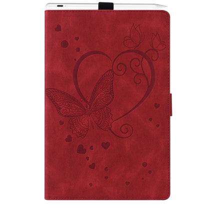 For iPad Pro 11 2024 Love Butterfly Embossed Leather Tablet Case(Red) - iPad Pro 11 2024 Cases by PMC Jewellery | Online Shopping South Africa | PMC Jewellery | Buy Now Pay Later Mobicred