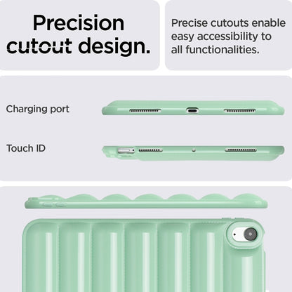 For iPad Air 11 2024 Eiderdown Cushion Shockproof Tablet Case(Green) - iPad Air 11 2024 Cases by PMC Jewellery | Online Shopping South Africa | PMC Jewellery | Buy Now Pay Later Mobicred