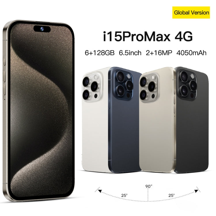 i15 Pro Max / Q5A, 6GB+128GB, 6.5 inch Screen, Face Identification, Android 10 MTK6762 Octa Core, OTG, NFC, Network: 4G, Dual SIM(Titanium Grey) -  by PMC Jewellery | Online Shopping South Africa | PMC Jewellery