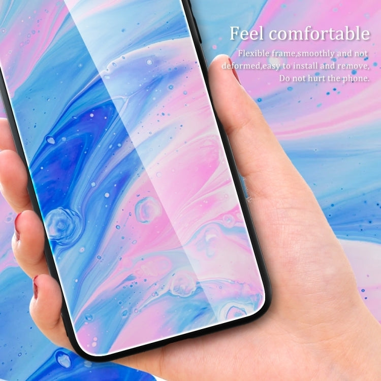 For Huawei Pura 70 Ultra Marble Pattern Glass Protective Phone Case(Ocean Waves) - free shipping - PMC Jewellery - Order now!